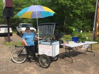 Our membership drive from summer of 2017. Linda is giving away free ice cream and water on flea market Tuesday.
